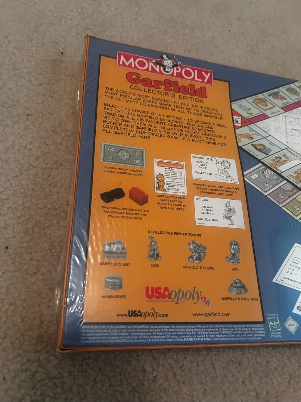 Garfield Collector's Edition Monopoly